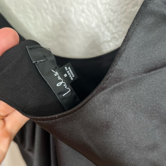 NWOT Enchanting Sophistication Black Satin Mermaid Maxi Dress - Picture 8 of 8